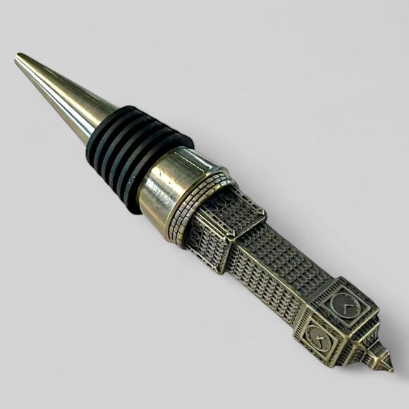 British Charm Wine Stopper - Big Ben Clock Bottle Topper - Quirky Kitchen Decor - Picture 5 of 5